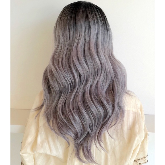 20" Sliver Icy Platinum Wavy Lace Wig | Tammy - Picture 4 of 8